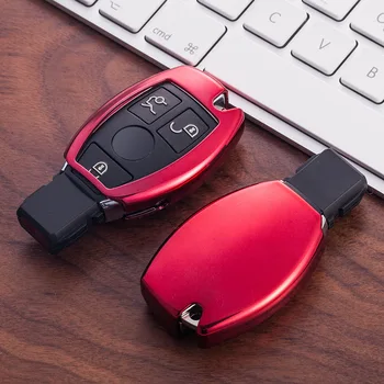 

100pcs Car Key Cover Auto Remote Key Cover Case for Mercedes A B R G Class GLK GLA w204 W251 W463 W176 key case cover