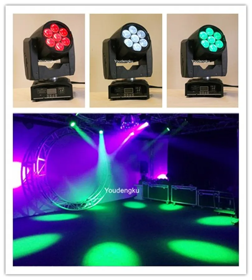 

10 pieces 4-in-1 Rgbw beam moving head zoom wash 7x12w rgbw 4 in 1 led beam moving head stage light