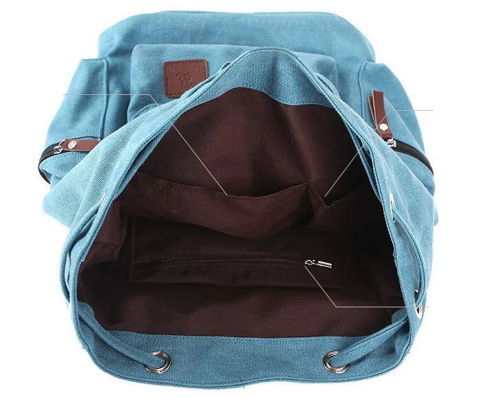 Хит, повседневный мужской рюкзак для путешествий, винтажная Мужская школьная сумка, большой рюкзак для ноутбука, Холщовый Рюкзак на шнурке, MX16
