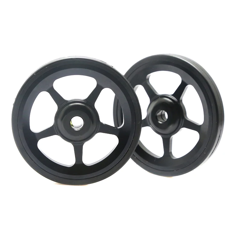2шт Алюминиевый сплав комплекты для модификации колес легкое колесо для Brompton MSD-ING - Цвет: 1
