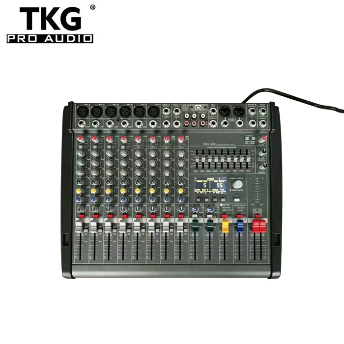 

TKG CMS600 CMS600 with Plastic cover performance stage sound audio speaker 6 channel professional mixing console mixer audio