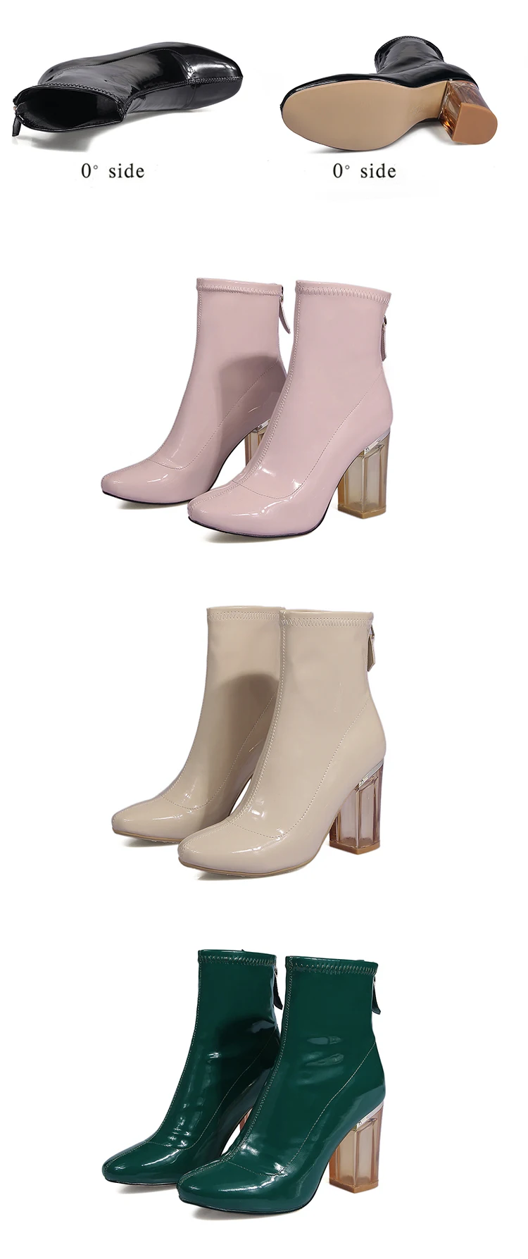 RQFF Brand Boots Women Plus size34-43 Shoes Woman 9cm High Heels Ankle Boot Female Footwear Leather booties Ladies Shoe With Box (18)