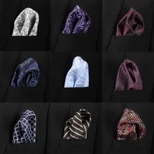

Vangise Mens Pocket Squares Solid Pattern Blue Handkerchief Fashion Hanky For Men Business Suit Accessories 22cm*22cm