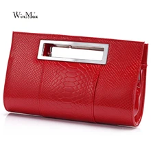 Новые Брендовые женские кожаные сумки, модные однотонные Дизайнерские клатчи для леди, женские клатчи, вечерние сумки