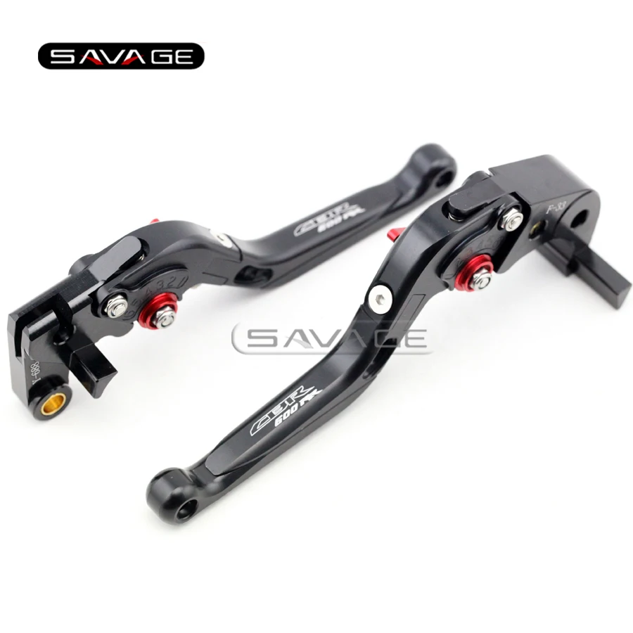 For HONDA CBR 600RR 2007 2016 Black Motorcycle Adjustable Folding