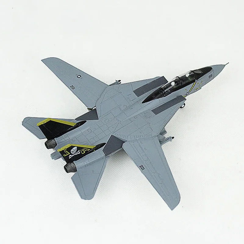 Амер 1/100 Американский военный боец модель F14 Tomcat F-14A AJ200 VF-84 Перевозчик дикаст сплав самолет модельные игрушки, коллекционные подарки