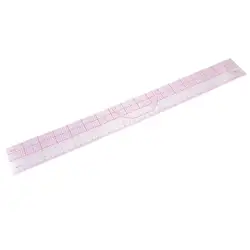 Инструмент для рисования квадраты углы параллельные линии мягкие Пластик Метрическая линейка прозрачный розовый
