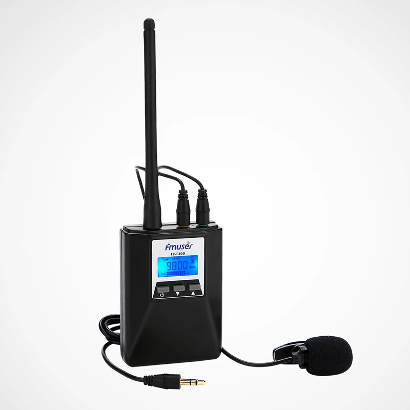 FMUSER FU-T300, 0,2 Вт, fm-радио передатчик, набор, портативный передатчик с низкой мощностью, fm-передатчик для туризма, светильник, шоу, встречи