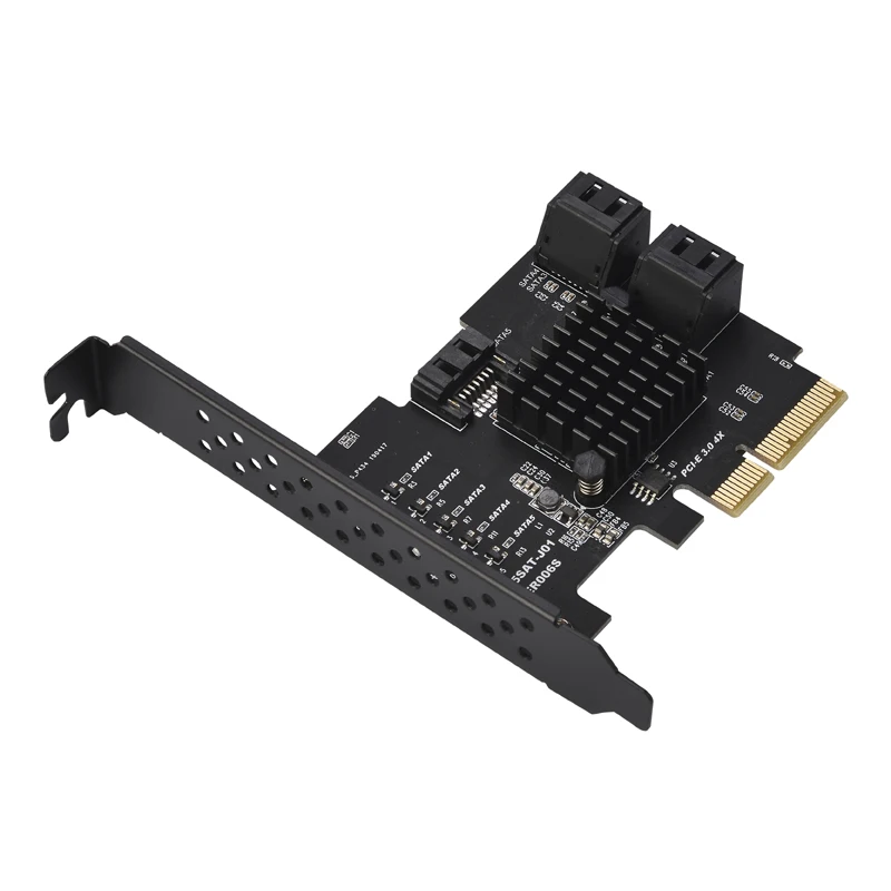 Добавьте в карты PCI E SATA Express 3 контроллер PCIE HUB 5 портов SATA3 6 Гбит/с адаптер +