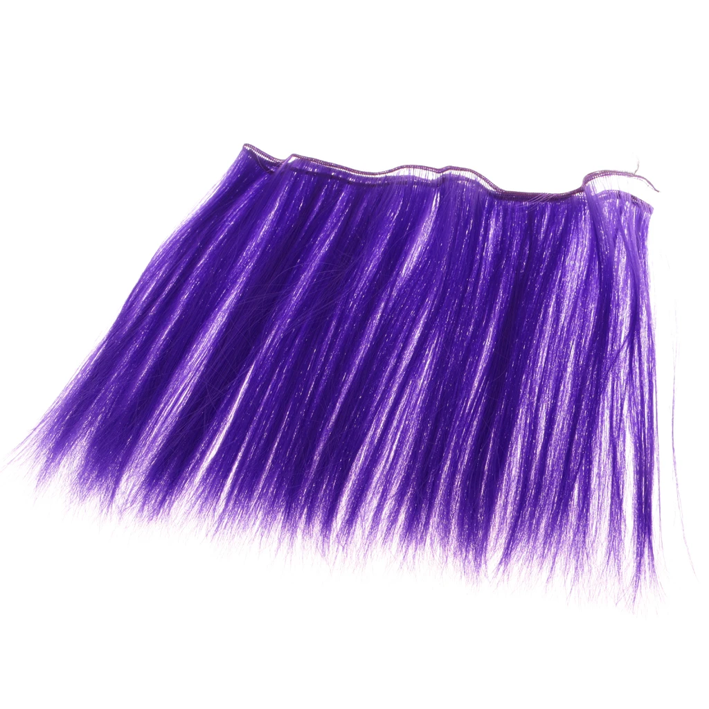 BJD Doll DIY Hair Bulk Wigs For Doll Hairpiece Making Supplies Purple