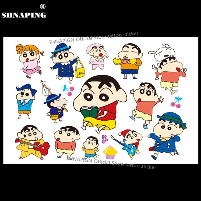 SHNAPIGN Cute Shin Chan Boy Child Temporary Tattoo Body Art Flash Tattoo Stickers 17x10cm Waterproof Henna Tatoo Car Styling SHNAPIGN Cute Shin Chan Boy Child Temporary Tattoo Body Art Flash Tattoo Stickers 17x10cm Waterproof Henna Tatoo Car Styling