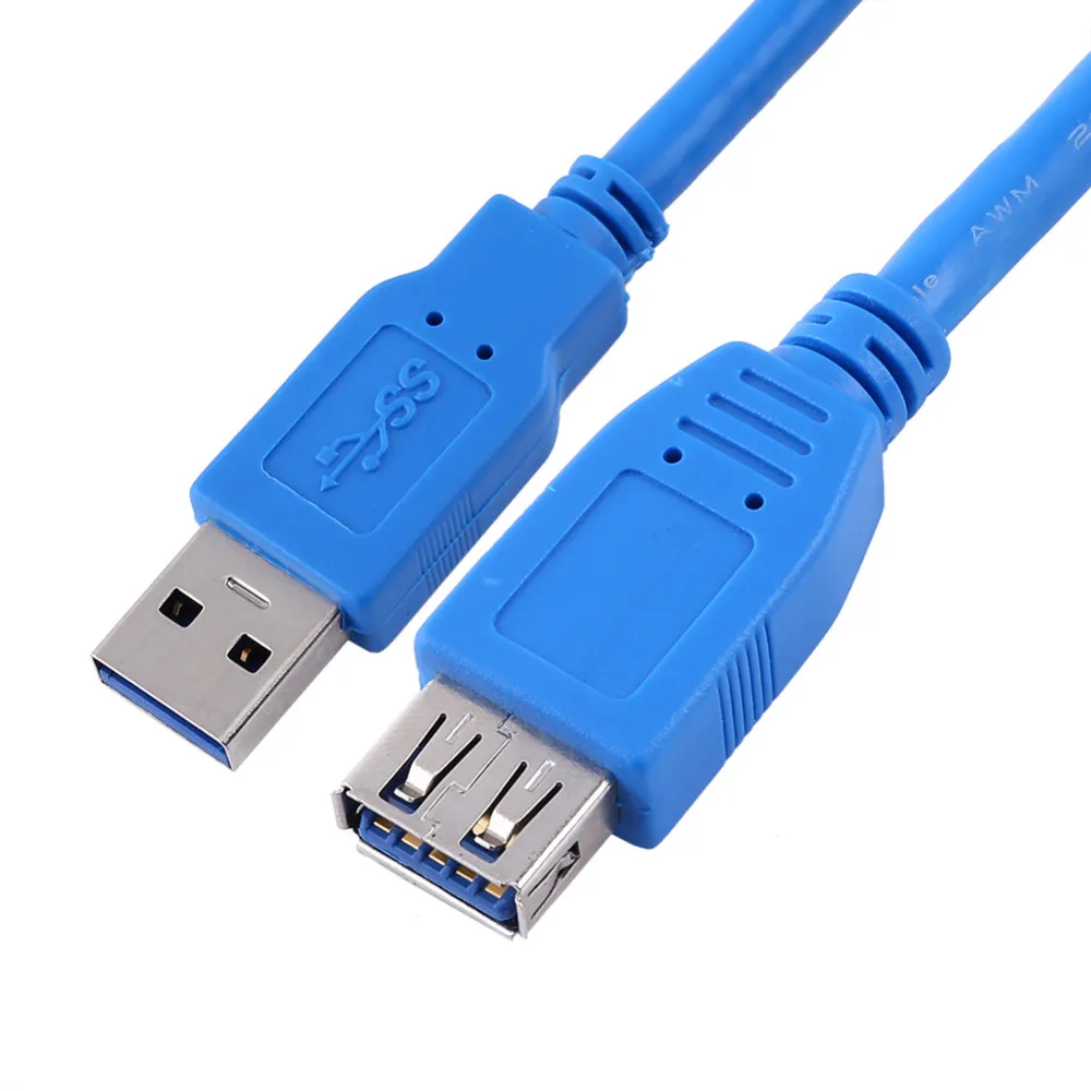 USB 3,0 кабель Суперскоростной USB кабель-удлинитель папа-мама 1 м 1,8 м 3 м USB кабель-удлинитель для передачи данных и синхронизации