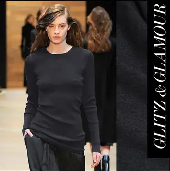 

2016 show the darling of the black pure wool fabric all-match practical fashion fabrics