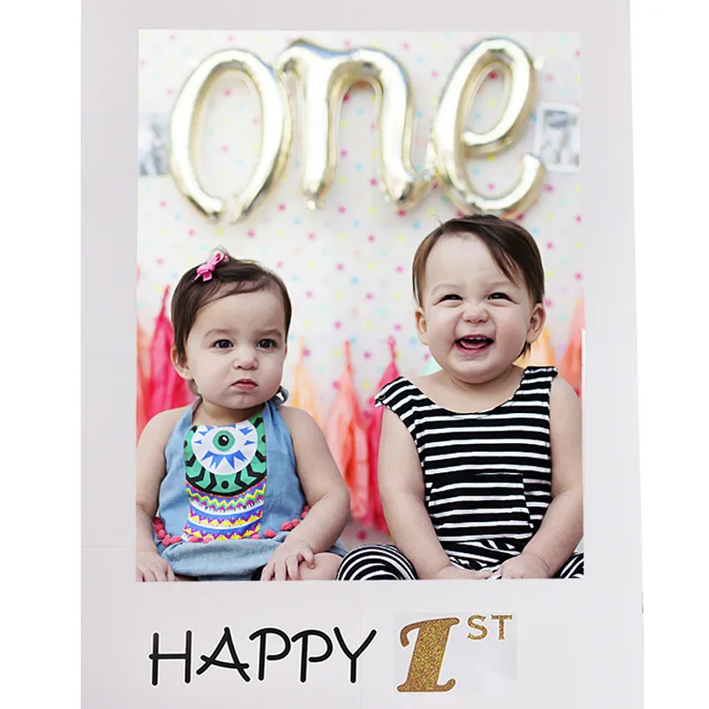 Фоторамка с надписью Happy 1st 16th 18th 30th 40th 50th|Реквизиты для фотобудки| |