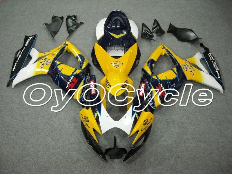 

For 06-07 Suzuki GSXR600 GSXR750 K6 K7 GSXR 600 750 Injection Motorcycle ABS Fairing Bodywork Kit 2006 2007 Yellow Black