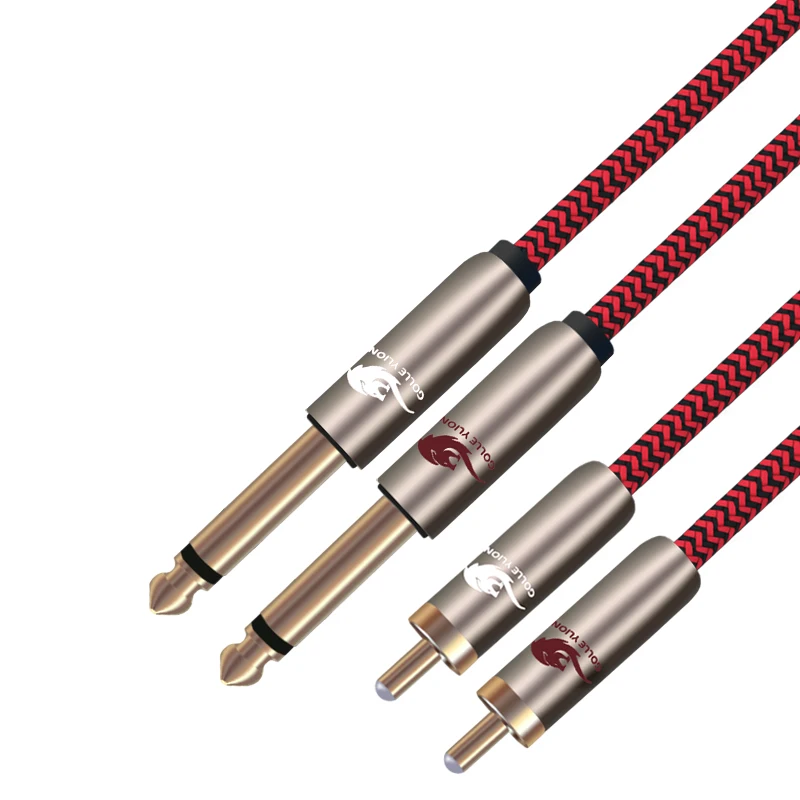 CabledeAudioHIFIDualRCAaDual635mmmezcladordeDVD65