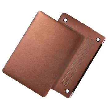 

Newest Laptop Bag Case Silk PU Surface For MacbooK Air 13 11 Pro 13 Retina 12 15 Hard Protector Notebook For mac book Men Women