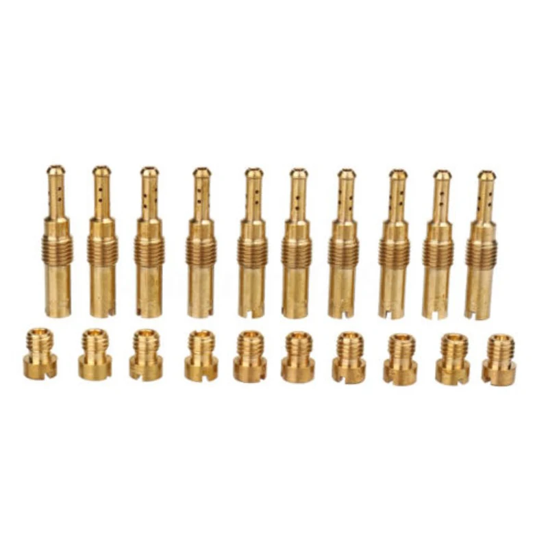 20pcs Carburetor Main Jet Kit Set Slow/Pilot Jet For PWK Keihin OKO CVK