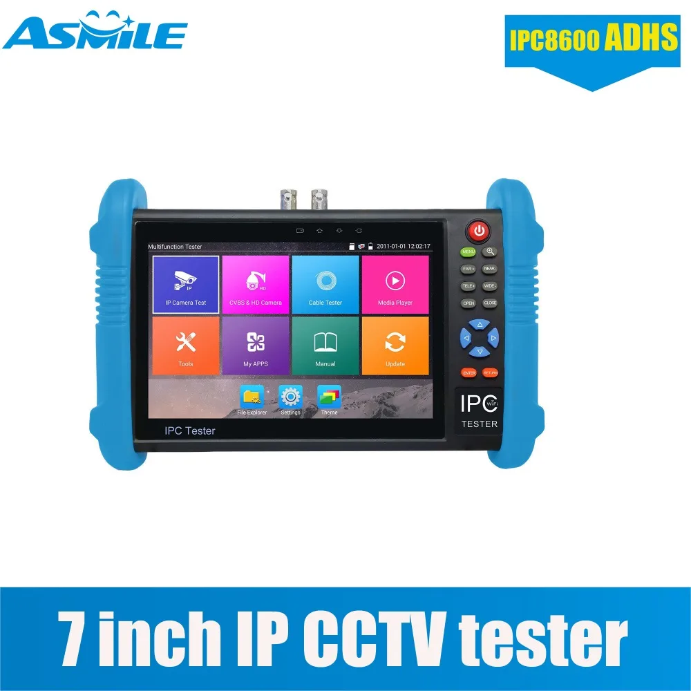 7 Inch Display IP Camera Tester HD AHD TVI Tester CCTV Tester Monitor AHD TVI 1080P CVBS Analog