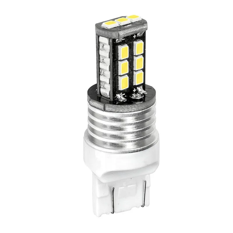 Супер яркий T20 7443 W21/5 Вт 7440 W21W 15 SMD 2835 Светодиодный автоматический стоп-сигнал противотуманные лампы Автомобильные фары дневного света Белый Красный Янтарный 12V