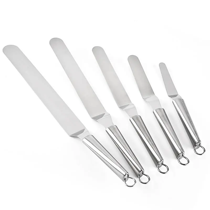 Stainless Steel Offset Icing Spatula Butter Cake Cream Blade Bend Icing