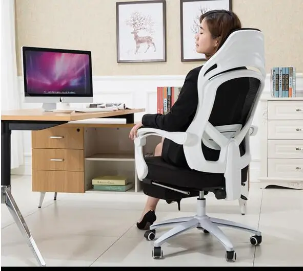 Computer Chair Mesh Swivel Chair Home Boss Seat Belt Office Chair