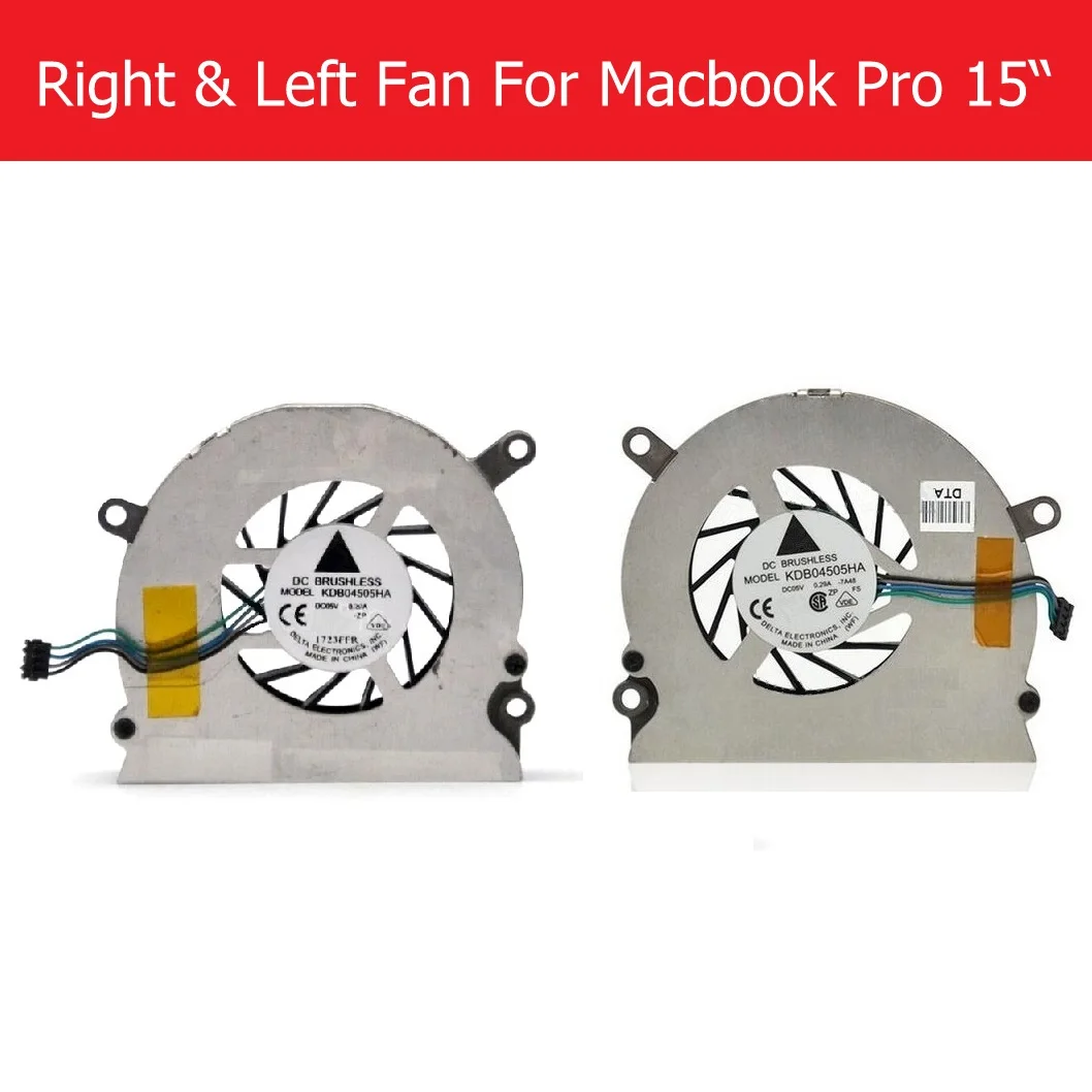 

Weeten Left & right Cpu Cooling Fan for Macbook Pro 15.4" A1226 A1260 A1211 Core Cpu Fan of Laptop Internal Accessory KD804505HA