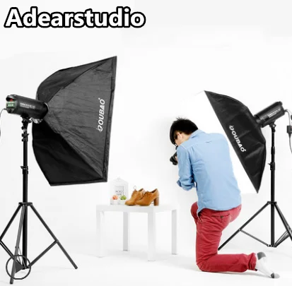 

800W (2x400W) Photo Studio Strobe Flash Light Kit Wireless Trigger Softbox Modeling Lamp Photo Studio Flash Light Kit NO00DC