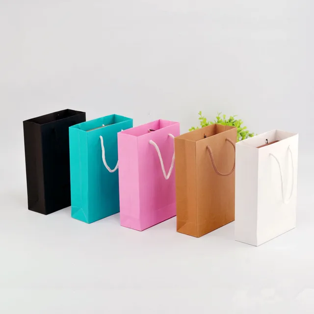 Paper bag gift bags wholesale clothing bags 22 * 15 * 6cm upscale handbags bags on Aliexpress ...