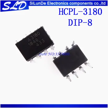 

Free Shipping 10pcs/lot HCPL-3180 HCPL3180 MARKING A3180 3180 DIP8 new original In Stock