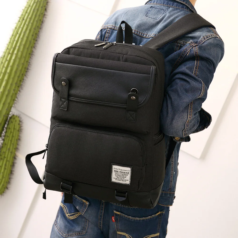 

Backpack 15.6-inch laptop backpack men's Korean casual college wind bag