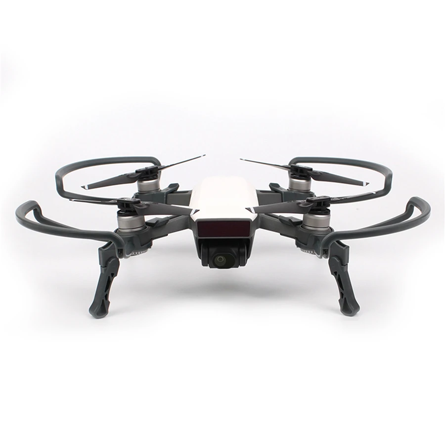 SUNNYLIFE for DJI Spark Drone Accessories Integrated Propeller Protector Landing Gear Heightened Extension 4pcs Prop protect