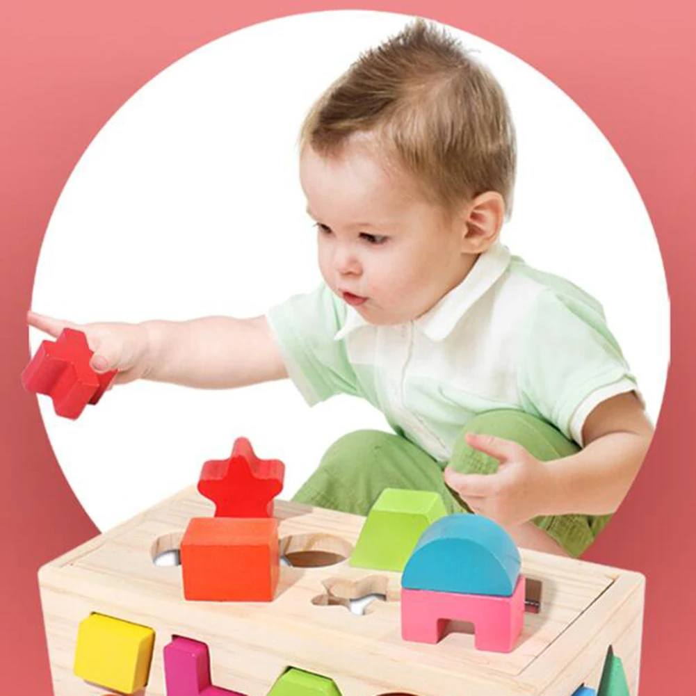 Деревянный сортировщик детский познавательный, на поиск соответствия строительство Ранние обучающие игрушки для детей развивающие