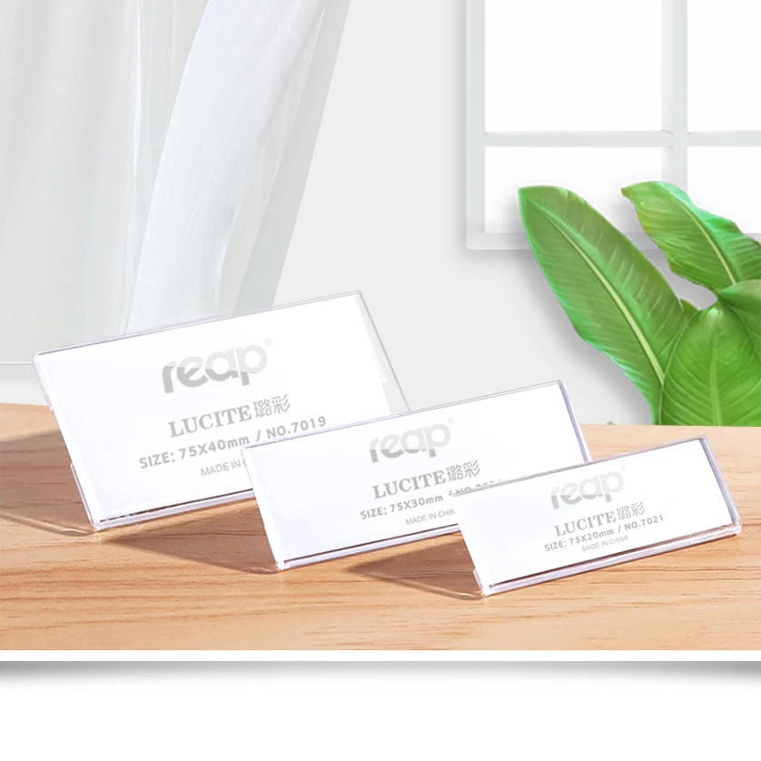 

Pin-on Acrylic Holder For ID Card identification name plate ID card tag safety pins plastic conference name badge pin on holder