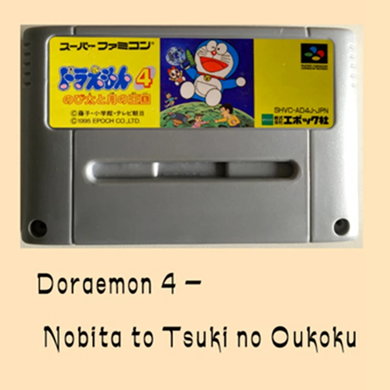 Doraemon 4 16 бит большая серая игровая карта для NTSC игрового плеера