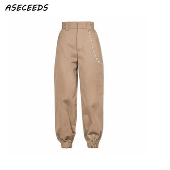 

Spring 2018 Fashion Woman Camo Pants Women Cargo High Waist Pants Loose Trousers Joggers Women Camouflage Sweatpants Streetwear