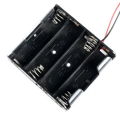 

DHL/EMS 2*100pcs,4 x AA 4AA BATTERY HOLDER CASE 20CM with 8 inchesLEADS -A1