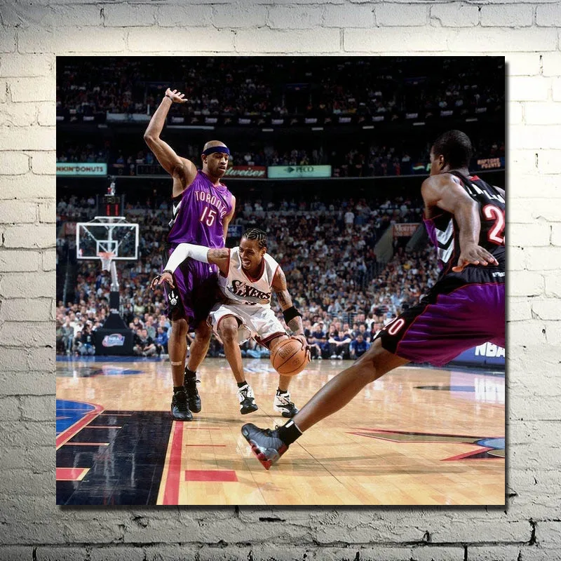 Allen Iverson Basketball Star Silk Cloth Poster 13x13 20x20 inch Basketball Pictures for Home Wall Decor 010 Allen Iverson Basketball Star Silk Cloth Poster 13x13 20x20 inch Basketball Pictures for Home Wall Decor 010