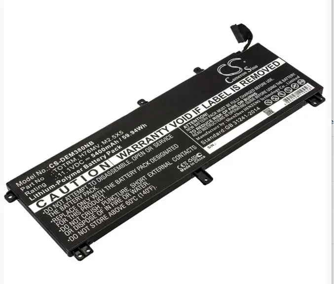 Аккумулятор Cameron Sino 5400 мАч для ноутбука DELL Precision M3800 XPS 15 9530 07D1WJ 0H76MY 245RR 7D1WJ |