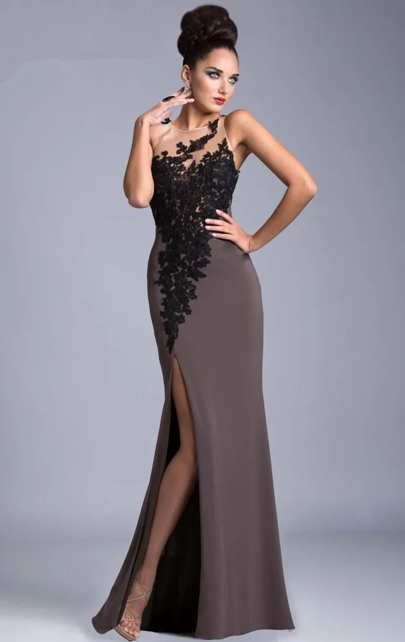 Sexy Prom Dresses 2015 New Arrival Leg Slit Prom Dress -7750