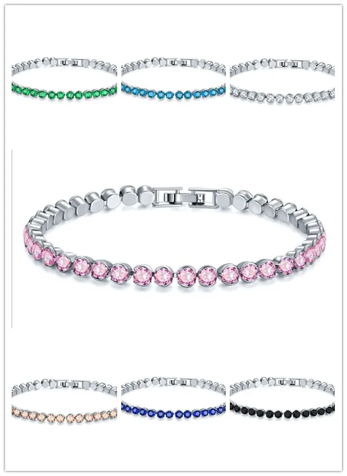 

2019 Hot Luxury 8-color round bracelet female cross-border bracelet bracelet Crystal from Austrian Fit DW for Women Party