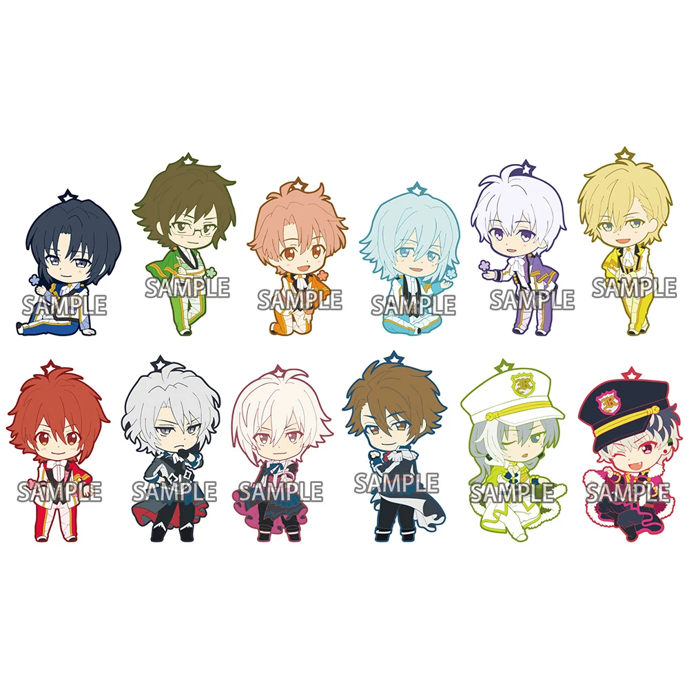 T1468 Anime idolish7 rubber Keychain Key Ring Straps Rare cosplay