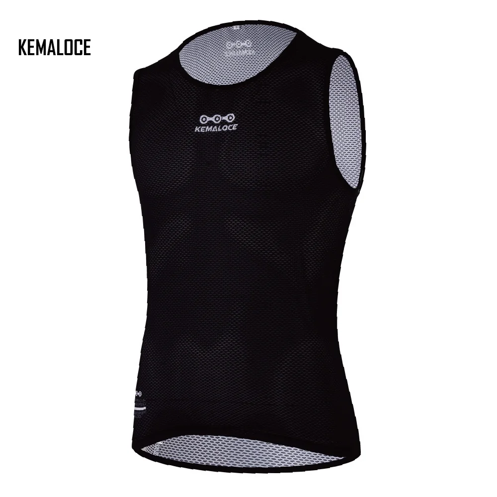 KEMLAOCE-BL-BLACK Мужская дышащая велосипедная майка Pro с сеткой, базовый слой, велосипедная майка для женщин, белая, прохладная, быстросохнущая, летняя, велосипедная, велосипедная, базовый слой - Цвет: KEMLAOCE-BL-BLACK