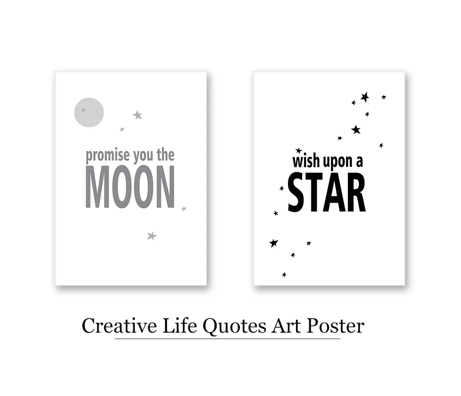 Romantic Life Quotes Art Wall Mural Modern Canvas Painting Nordic Vintage Posters&Prints Living Room Nursery Decoration Pictures (1)