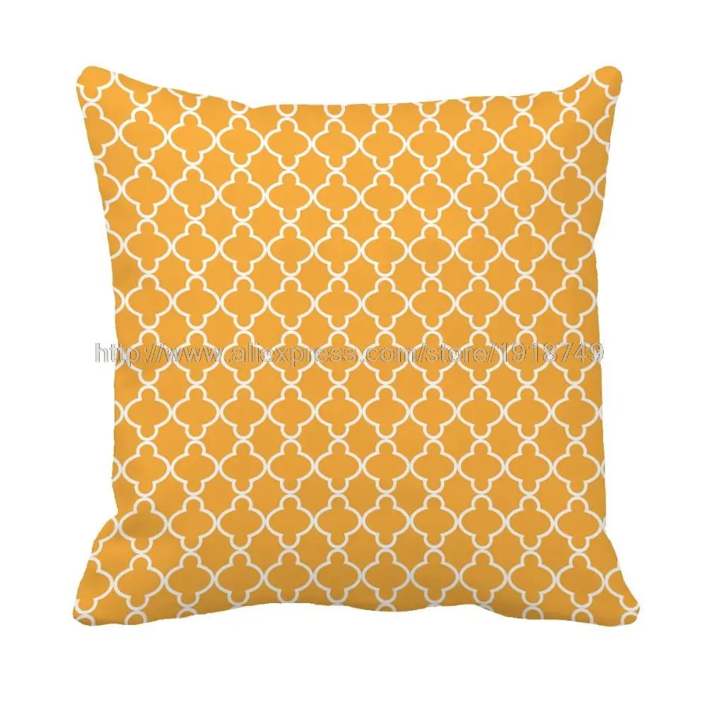 orange geometric cushion cover set home and sofa decorative custom throw pillow case 40x40cm