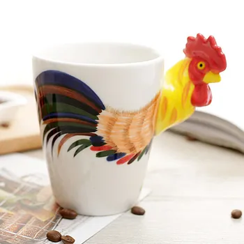 

400ml Creative Hand-painted Animal Coffee Mug Milk Mug 17 Patterns Cup for Children Family Ceramic Mug Unique Gifts