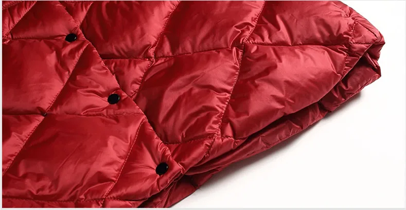Women White Duck Down Jacket Padded Coats O-Collar Winter Jackets For Female 2018 New Long Korean Style Women Coat AS038 (5)