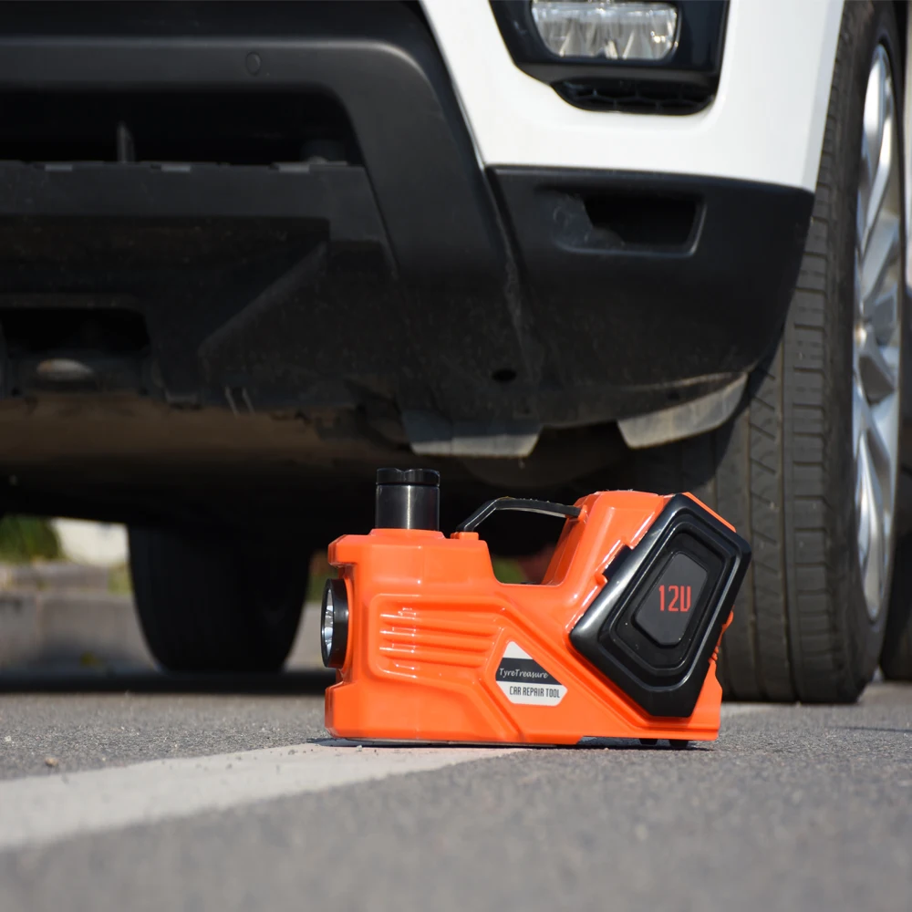 auto emergency tools electric sedan lift jack with impact wrench 12