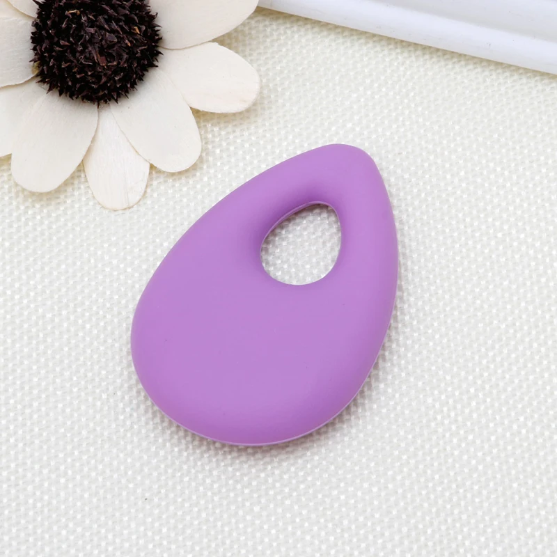 M89CSilicone Teardrop кулон детский аксессуар для прорезывания зубов Прорезыватель аутизм сенсорная Жевательная 6 цветов