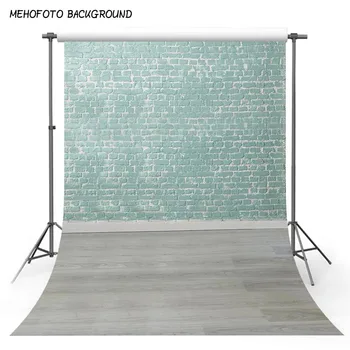 

MEHOFOTO Vintage Abstract Brick Wall Photography Backdrops Wood Floor Children Photo Background Custom for Photo Studio F-3253